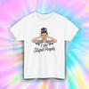 I See Stupid People Shirt Funny Sarcastic Humor Retro Pop Art Tee S-5XL
