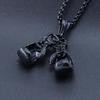 Модная мужская боксерская перчатка кулон цепочка ожерелье фитнес спортивные ювелирные изделия подарок