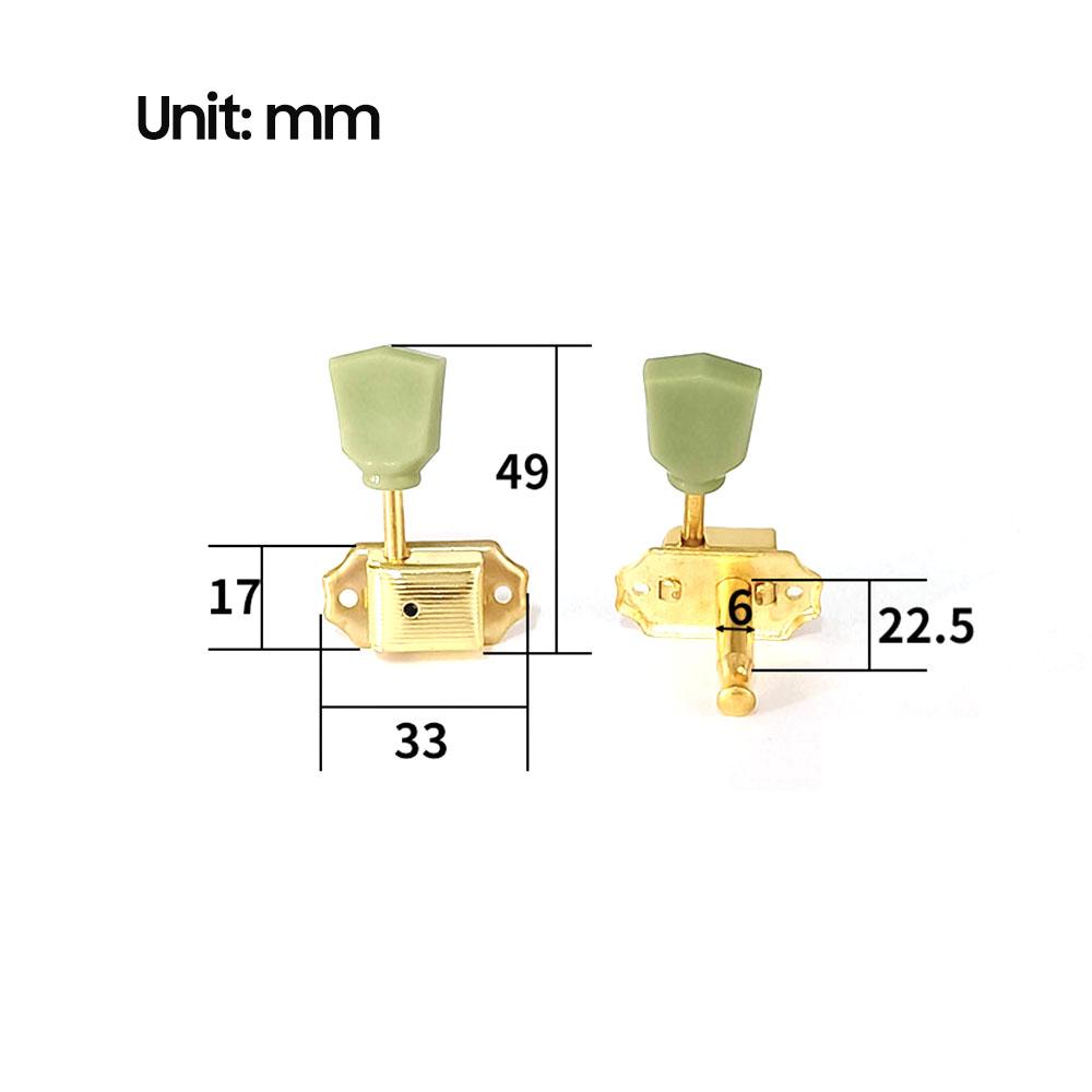 6pcs Open-Style Guitar Tuning Keys String Tuning Pegs Vintage Tuners Guitar Machine Head 3L3R with