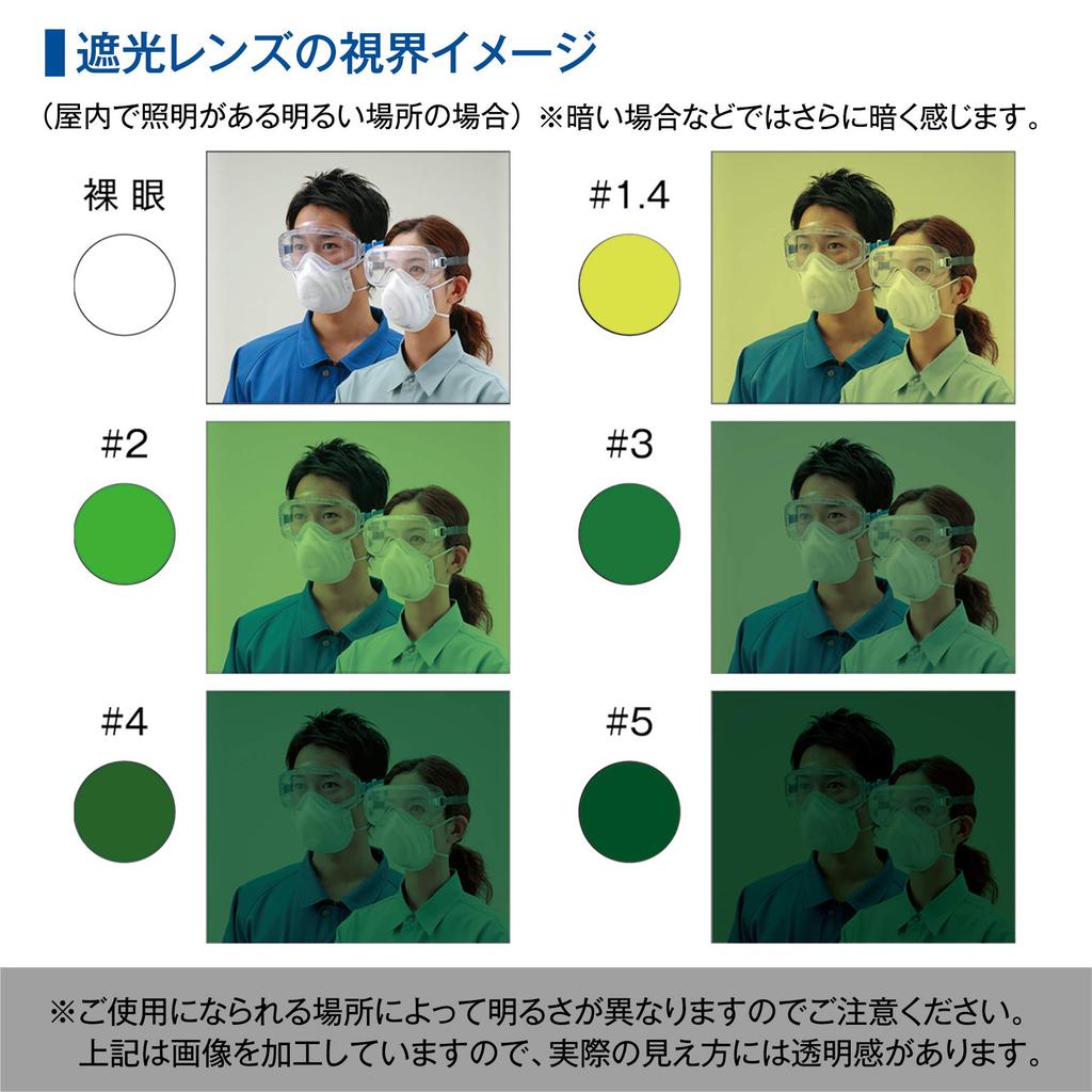 Защитные очки типа YAMAMOTO Сделано в Японии JIS Защита от УФ-излучения [Yamamoto Kogaku] YW-75W Откидные двухглазые #5