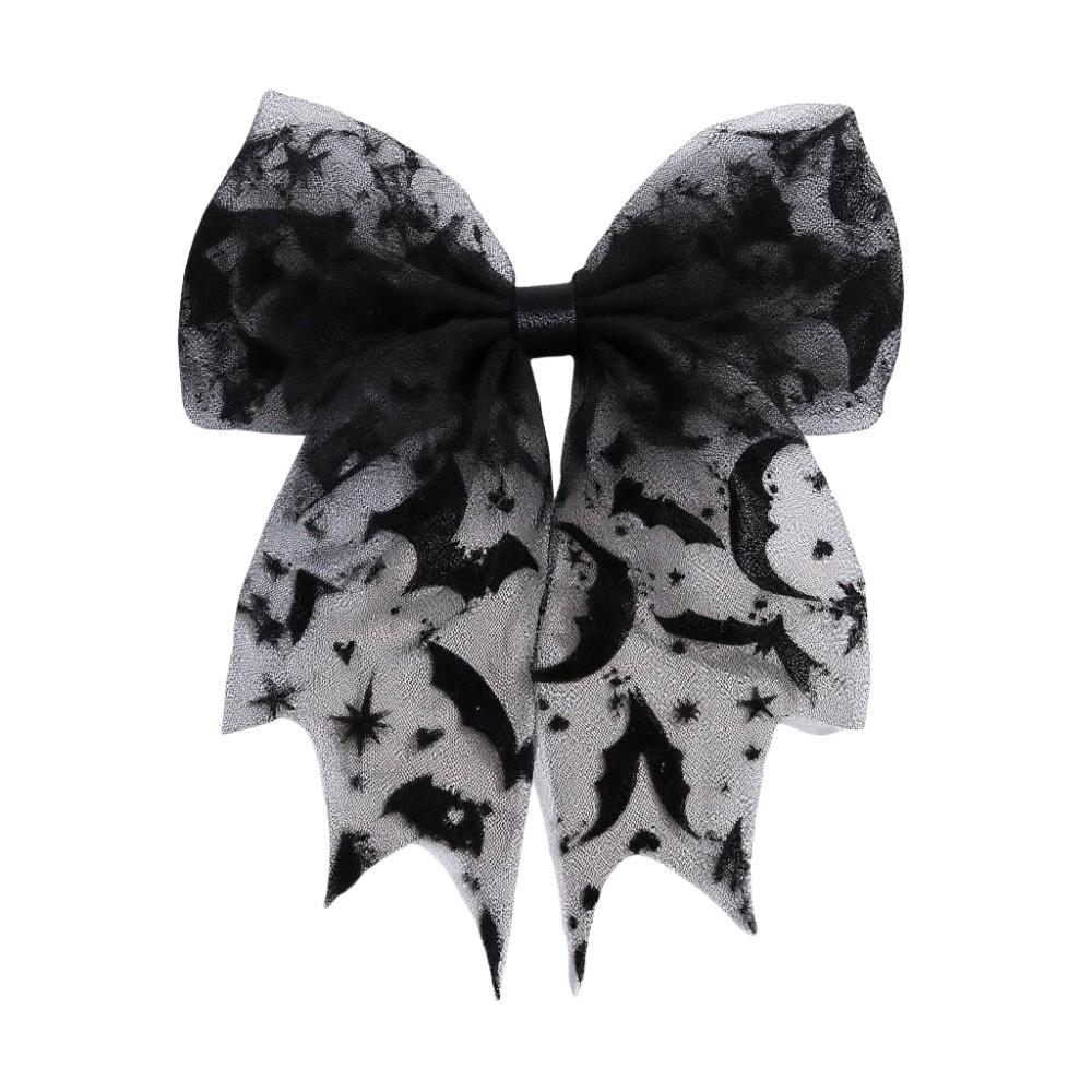Star Bat Head Veil Lace Halloween Hairpin Creative Spider Web Hair Clip Cosplay