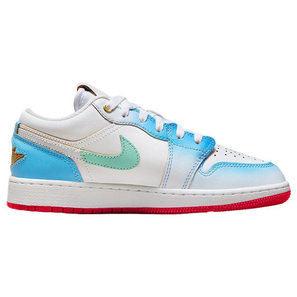 Детские кроссовки Air Jordan 1 Low SE GS Blue Gradient White Game-Royal University-Blue FN8895-141
