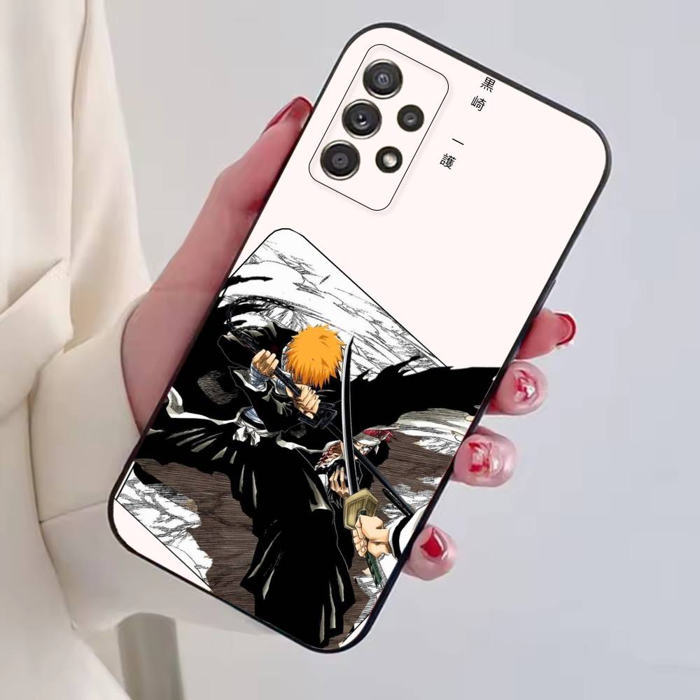 Чехол для телефона Kurosaki Ichigo из B-Bleachs для Samsung S25,S24,S21,S22,S23,S30,Ultra,S20,Plus,Fe, Мягкий силиконовый черный чехол