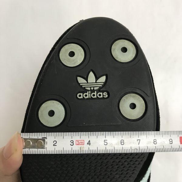 Adidas Кеды OKAPI из замши с низким вырезом Женские 24.0 Черные Голубые Кроссовки(ИСПОЛЬЗОВАЛ)