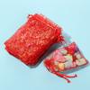 Strap Snowflake Design Organza Bags Drawstring Candy Pouch Gift Pouches Jewelry Packaging Bags