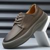 Mens Shoes Fashion Leather Breathable and Versatile Thick Soled Fashionable Casual Leather Shoes for Men Designer Shoes Men