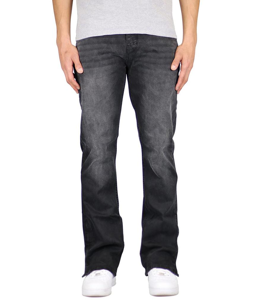 Джинсы клеш с молнией Haipeodenim Black Flare