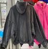 Модный unisex толстовка-худи с капюшоном и молнией в стиле пэчворк 2023