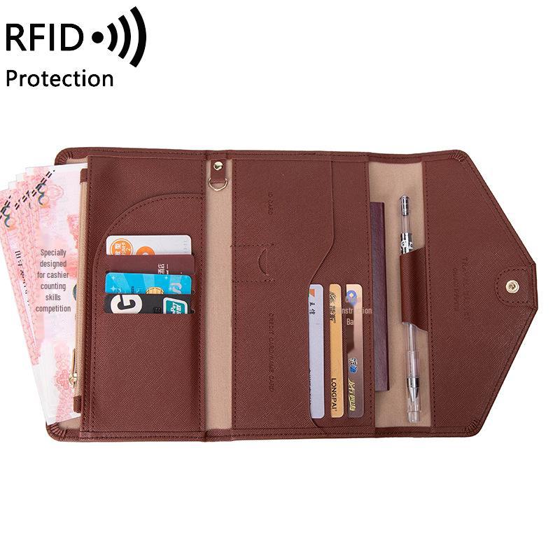 Xiangyin RFID держатель для паспорта и удостоверения личности Trifold - новый популярный дорожный кошелек