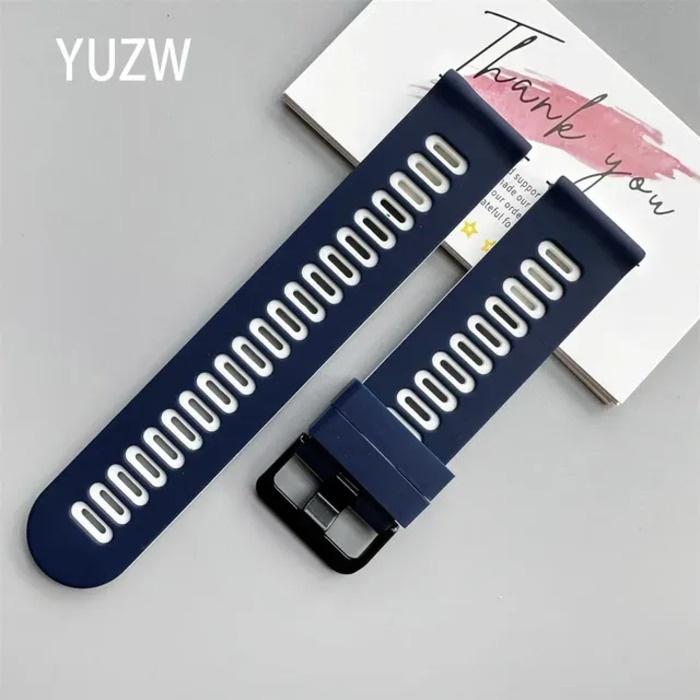 Ремешок для часов 20 мм для Garmin Vivoactive 5 3/Venu 2 Plus/SQ/Vivomove Trend/Forerunner 245 645, музыкальный спортивный силиконовый умный браслет