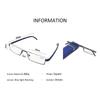 Anti -Blue Light Reading Glasses Tr90 Metal Half Frame Men Prescription Eyeglasses Male Eyewear With Case Diopter +1 .0 To +6 .0
