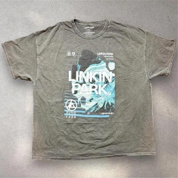 Linkin Park From Zero Мировой Тур 2025 Графическая Футболка Угольно-серый XXXL 3XL