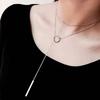 Necklace - SHOP-STORY - CIRCLE NECKLACE - Silver - 62 Cm - Woman