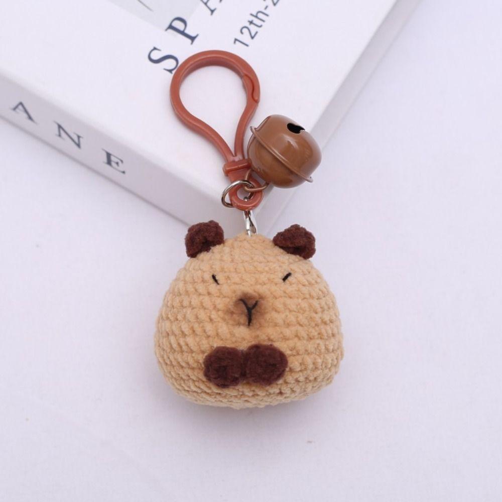 Handmade Knitted Doll Keychains Cartoon Handbag Decor Kawaii Car Key Ring Gifts