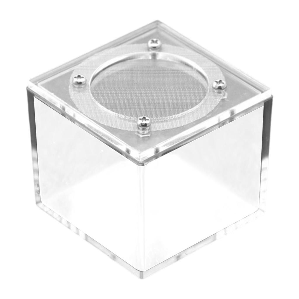 Reptile Breeding Box Spider Box Acrylic Sturdy Small Terrarium Breeding Tank Transparent Reptile Tank for Gecko Scorpions