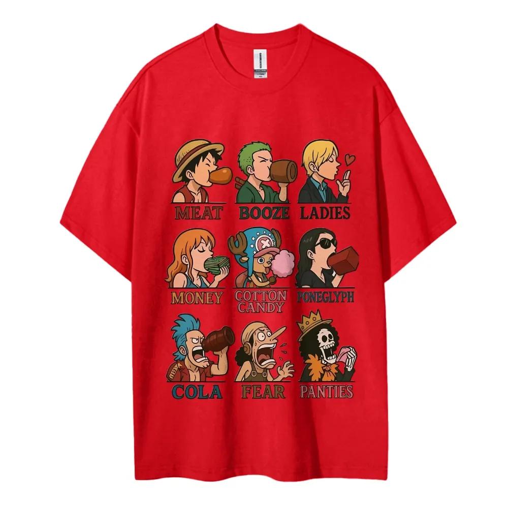 One Piece Anime Classic Characters Printed Tshirt Mens and Womens Tshirt Mens Top Sports Tshirt Mens Tshirt Summer Tee