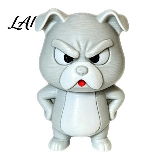 Novelty Home Decor French Bulldog Figurine 3D Printed Cute Hands on Hip Desk Ornament for Office Table Decoration Decor Stable PLA Animal