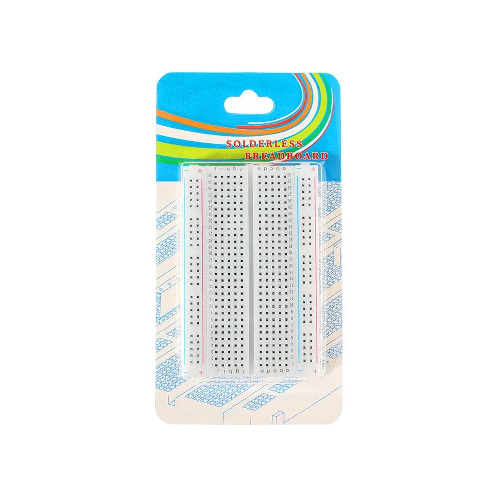 Макетная плата 400 700 750 830 отверстий MB-102 Беспаечная печатная плата Мини-тестовая плата ZY-204 1600 точек Прототип платы Перемычка Кабель DIY Kit