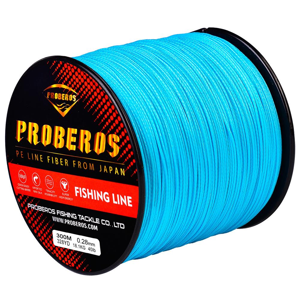 16 серия, 300-метровая леска, полиэтиленовая тканая прочная леска для лошади, основная леска для каменной и морской рыбалки