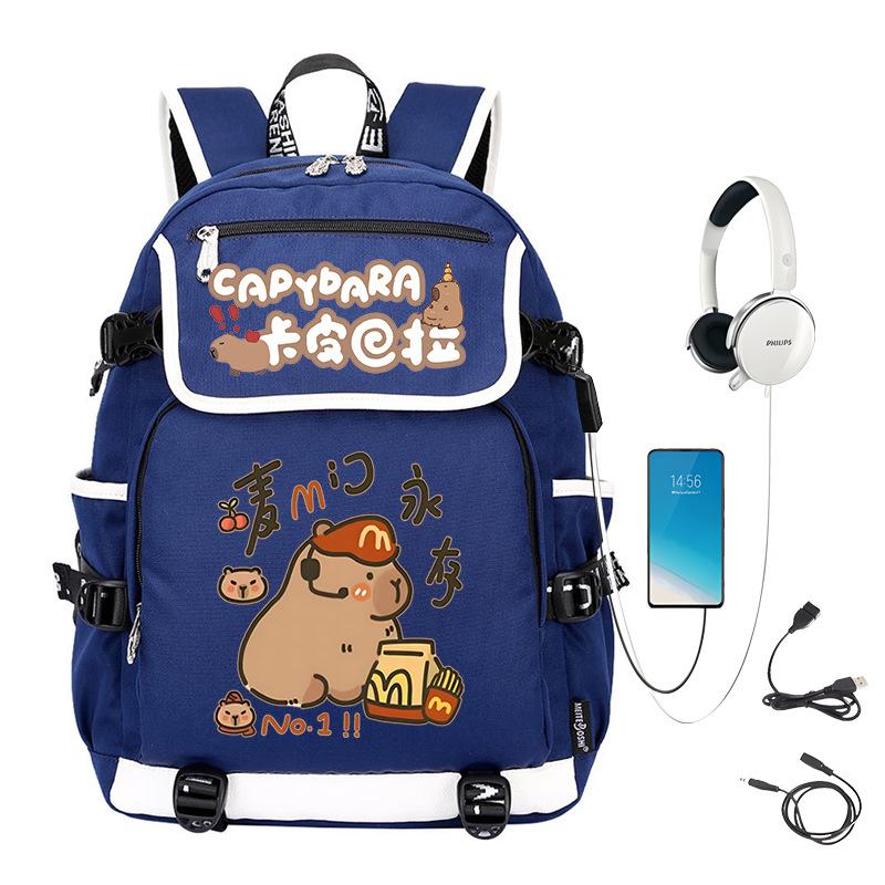 School Bag Trend Large Capacity Cute Junior High School Students Durable Lightweight Backpack Men And Women