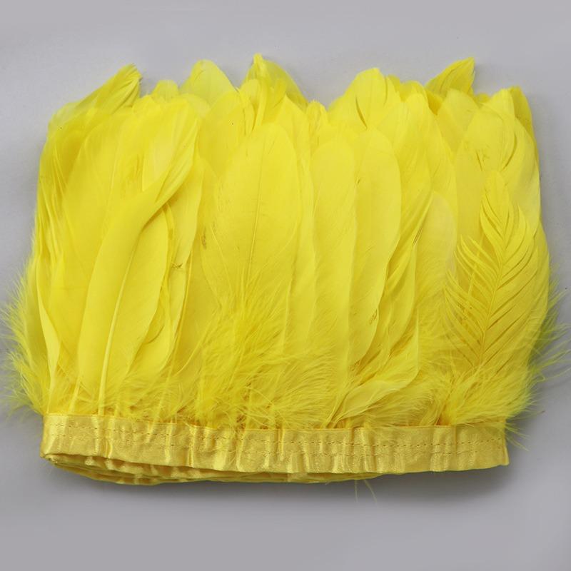 2-10 ярдов бахрома из куриных перьев отделка 10-15 см карнавальные аксессуары свадебный центральный элемент для декора шитье своими руками плюмас