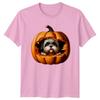 Cute Shih Tzu Dog Pumpkin TShirt Shih Tzu Halloween Gift For Him And Her