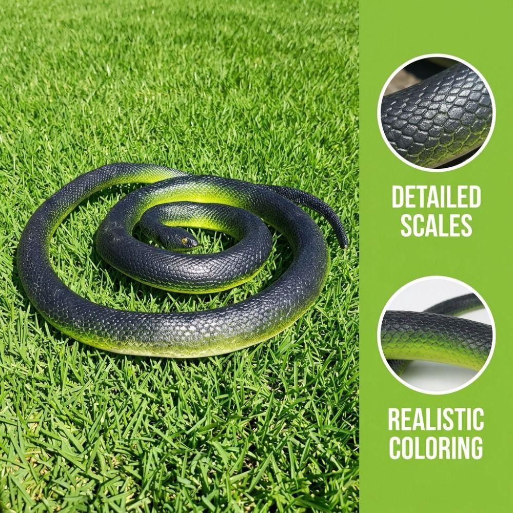 Realistic Fake Snake Lifelike Halloween Prank Props Scare Toy Joke Toys Snake Model Garden Decor