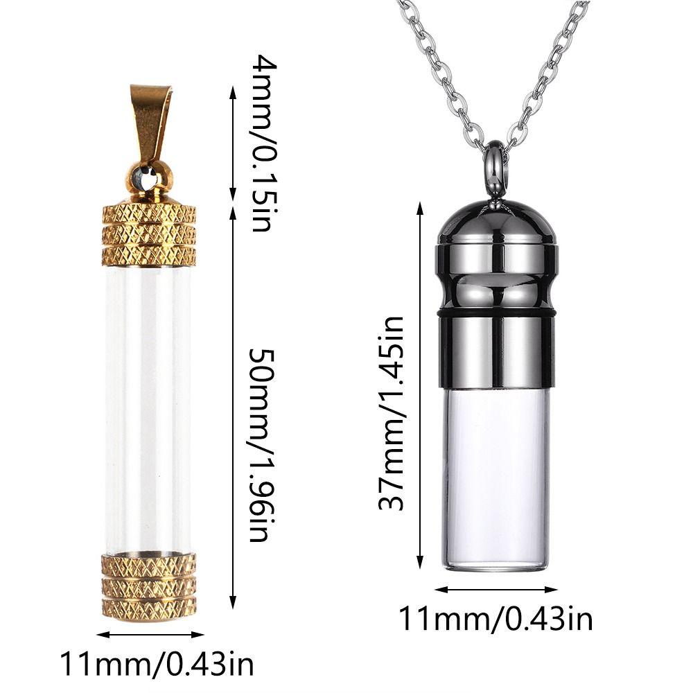 Ожерелье из стеклянной пробирки, сделай сам, для пепла, песка, флакон для духов, новые ожерелья-урны для пепла