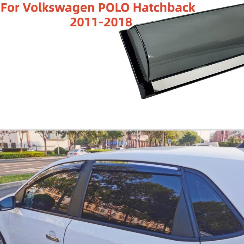For VW Volkswagen Polo 2013 2014 2015 2016 2017 2018 2019-2024 Car Styling Accessories Window Visor Deflector Window Rain Guard