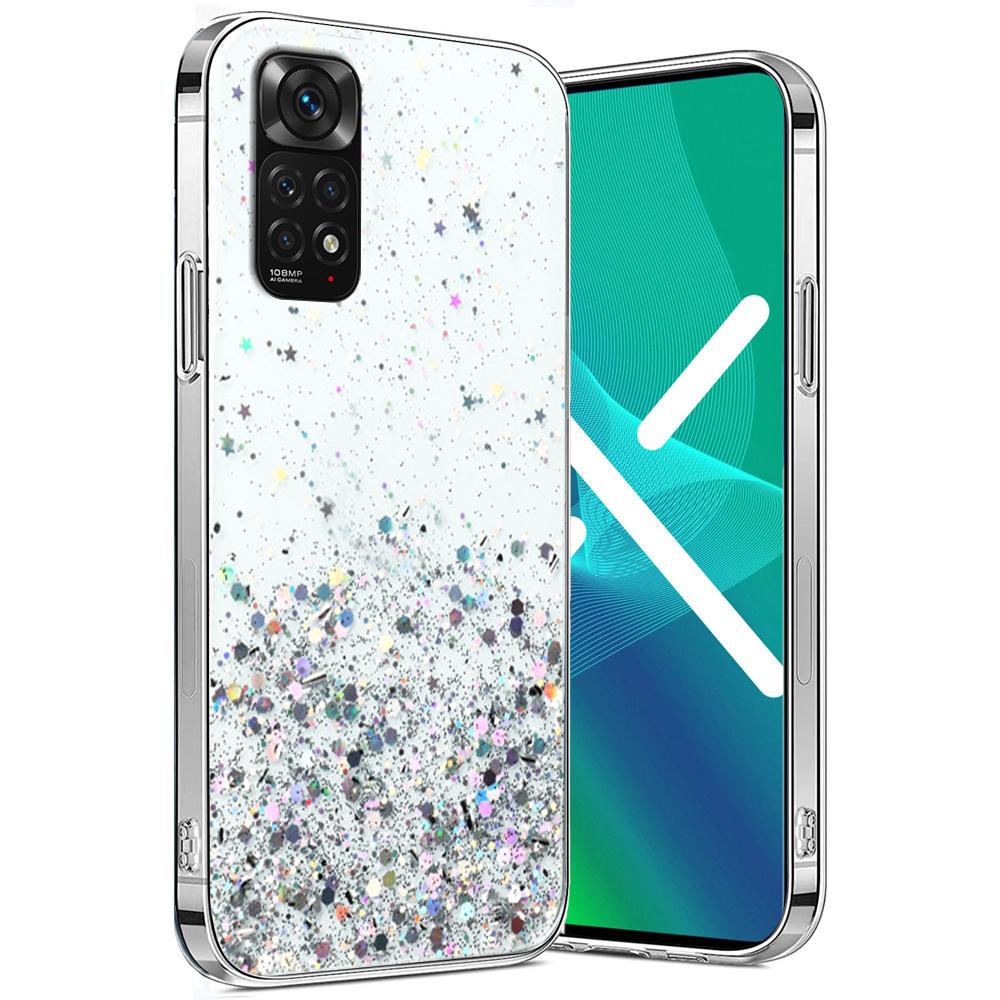 Case for Xiaomi Redmi Note 11/11S, Glittery, transparent