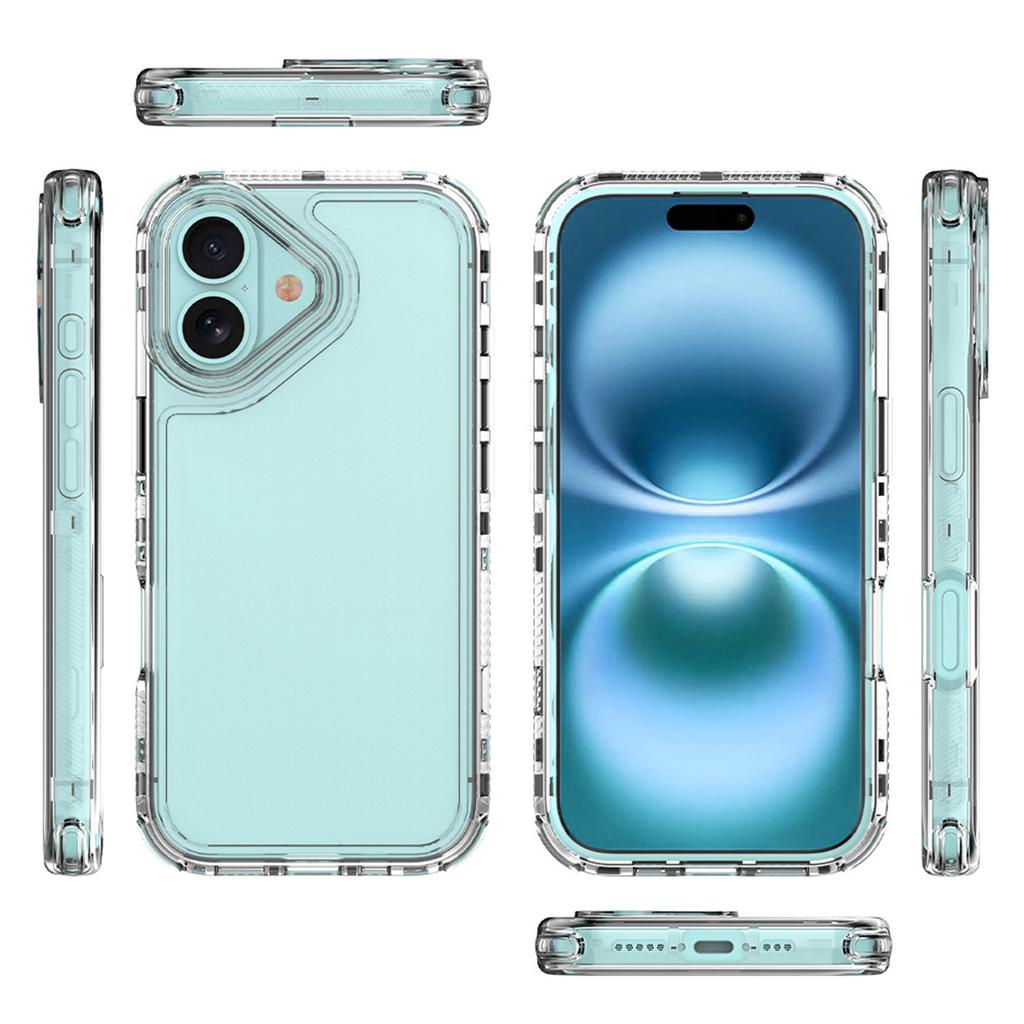 For iPhone 17 Phone Case Acrylic TPU Clear Mobile Cover