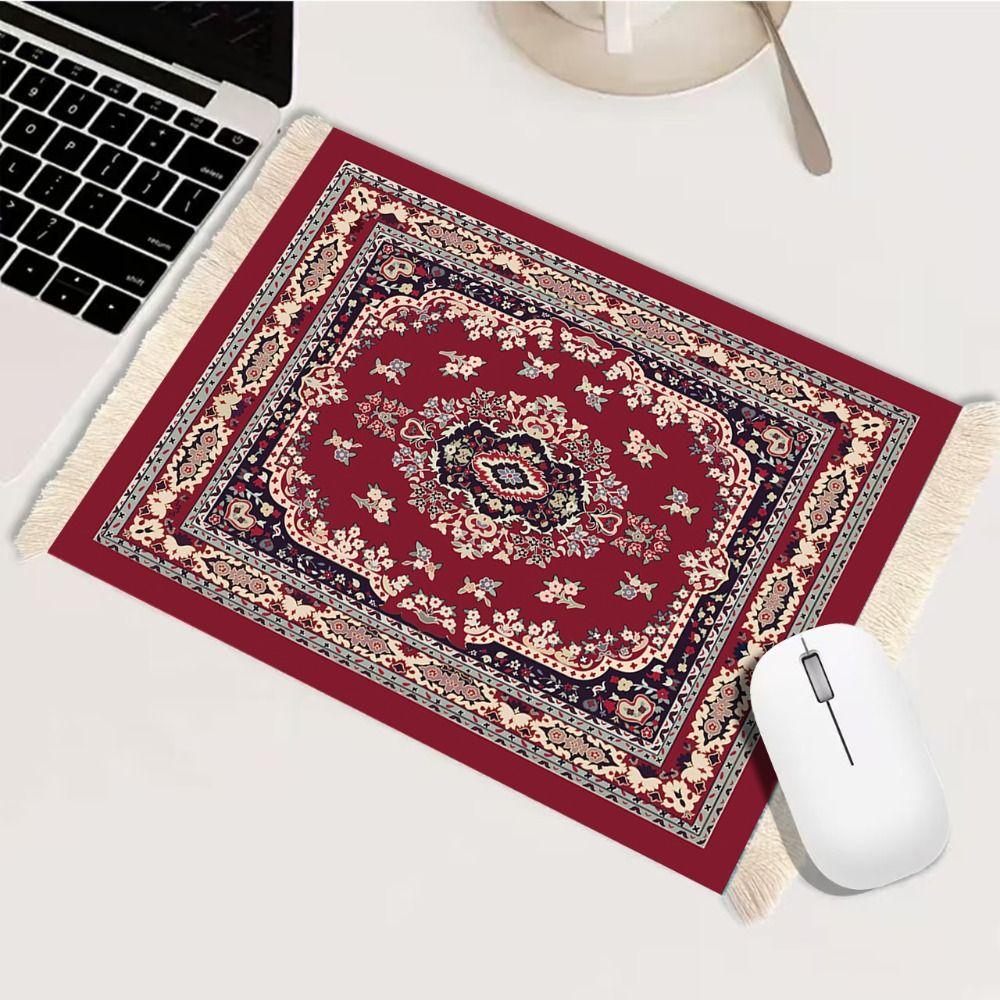 Изысканный принт коврик для мыши персидский коврик для компьютерного стола ретро кисточка коврик для мыши офис