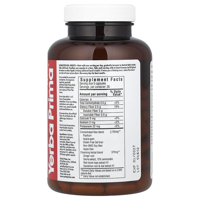 Fiber Plus® Senna Caps, 180 Capsules