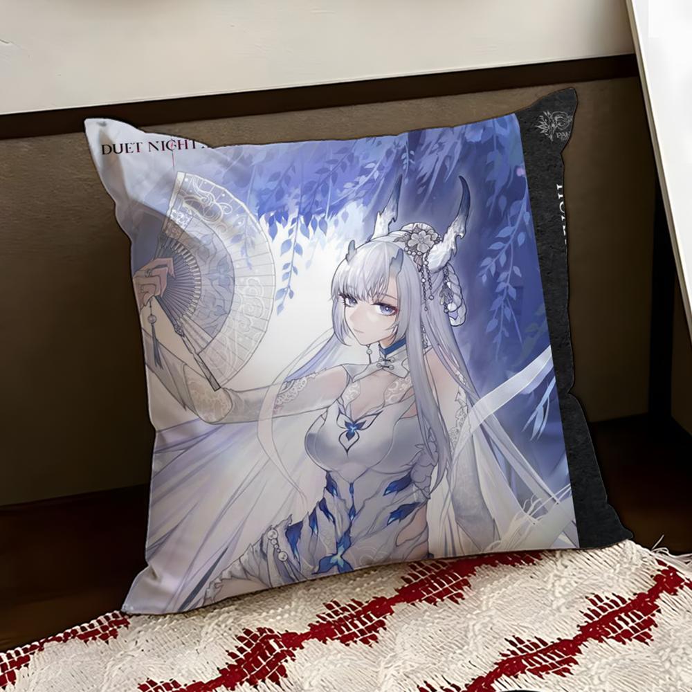 DDuet NNight AAbyss Cushion Cover Reversible Soft Durable Pillow Cover Home Car MultiScene Use for Daily Comfort