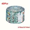 40Pcs Floral Printed Quilting Fabric Cotton Craft DIY Handmade Doll Clothes Fabric Precut