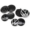 2026 saf7For Volkswagen Polo 2019 2020 2021 2022 2023 2024 1Pc 139mm 110mm Car Logo Front Bonnet Hood Rear Trunk emblem Auto Accessories