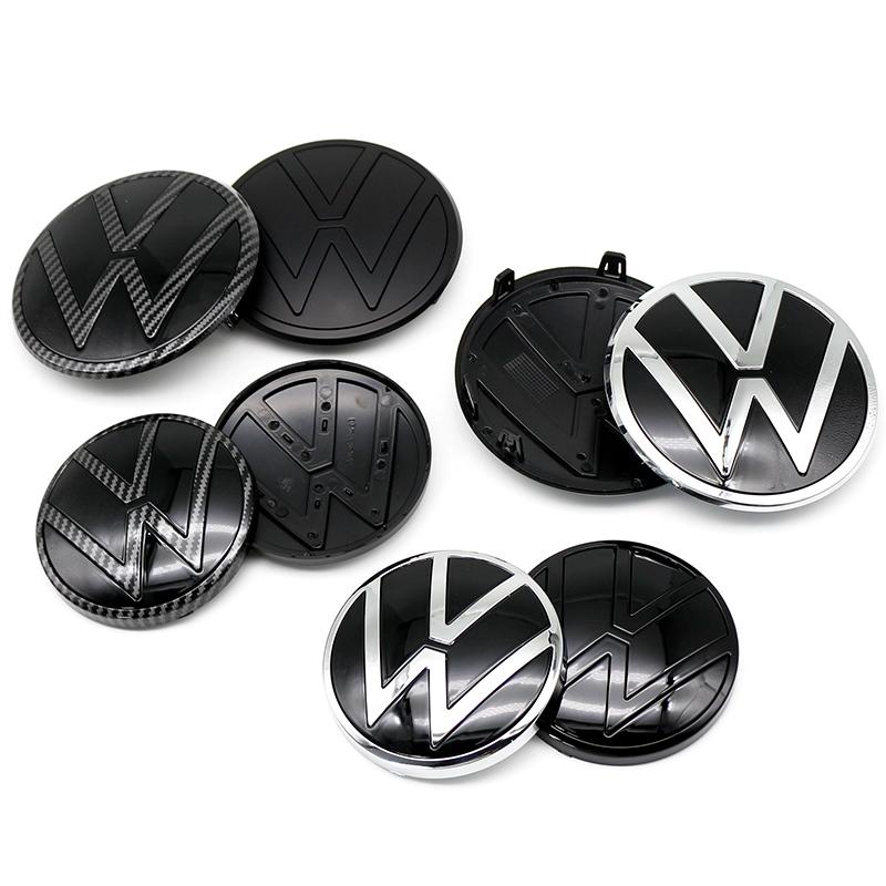 2026 saf7For Volkswagen Polo 2019 2020 2021 2022 2023 2024 1Pc 139mm 110mm Car Logo Front Bonnet Hood Rear Trunk emblem Auto Accessories