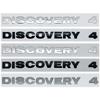Эмблема Логотип Discovery 4 - Наклейка с буквой круглым шрифтом для капота/багажника - Хром/Серебристый/Черный/Серый Стайлинг Аксессуары