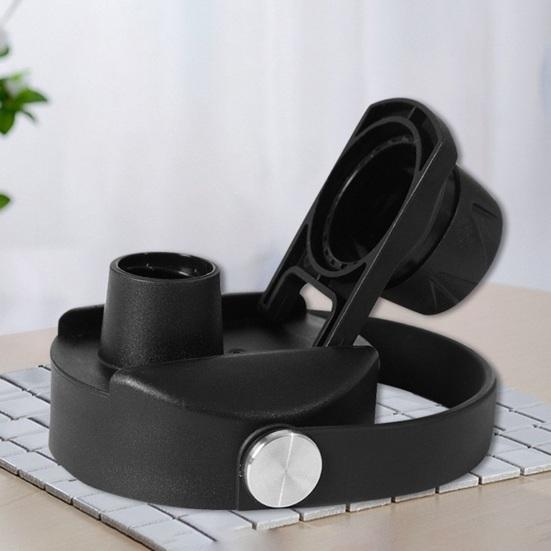 Крышка чашки с широким горлышком на 32 унции Легко чистящаяся Изолированная крышка чашки Сменная крышка с носиком пищевого качества с гибкой ручкой для гидроколбы