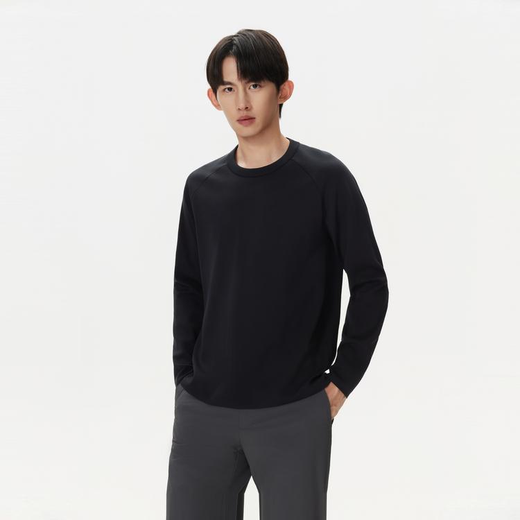 KOLON SPORT Повседневная мужская вязаная футболка с длинным рукавом для улицы LHRT5WT895