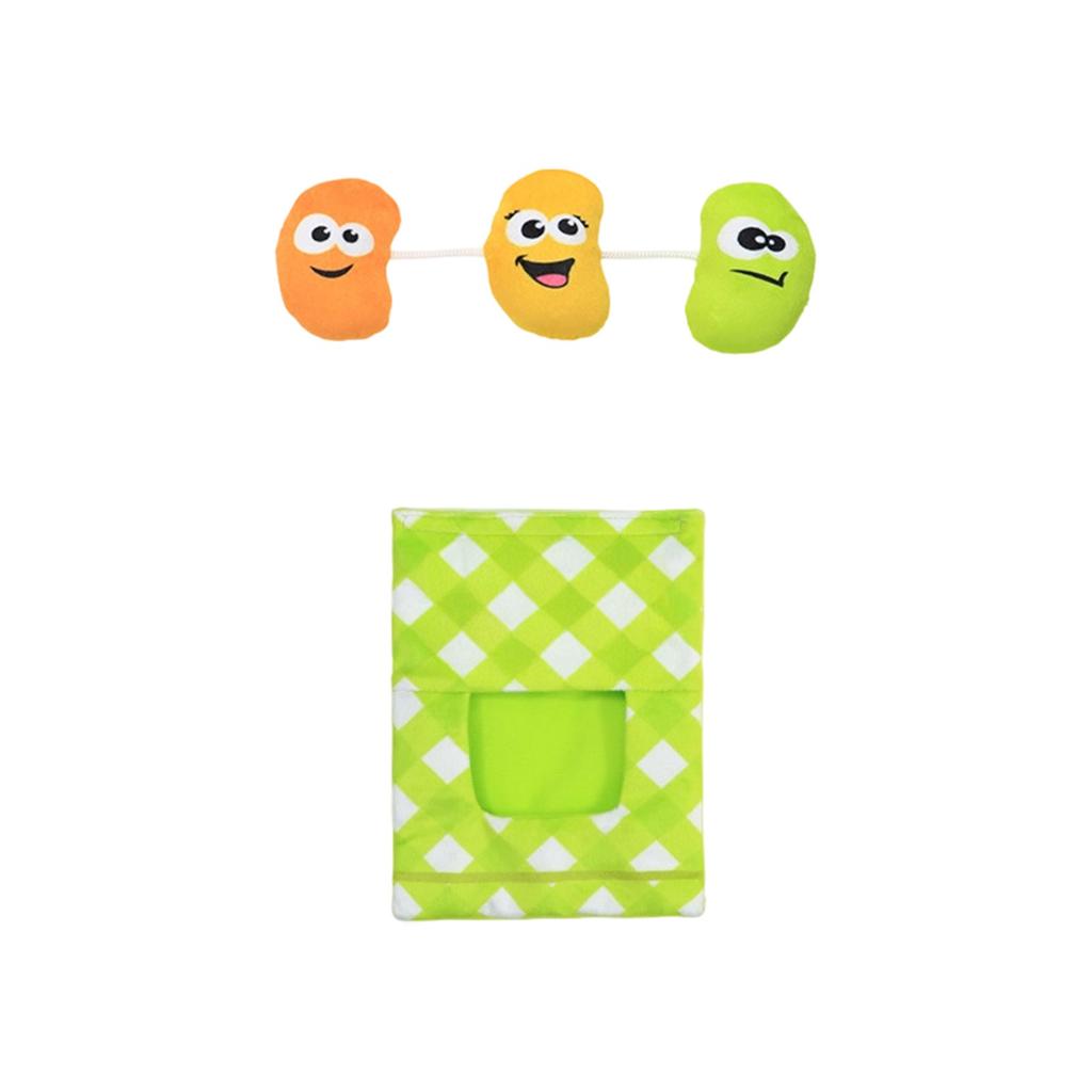 Cute Snack Shape Plush Dog Toy, Interactive Food Bag Design With Hidden Treats Inside, Soft -Resistant Toy For Small And Medium Pet