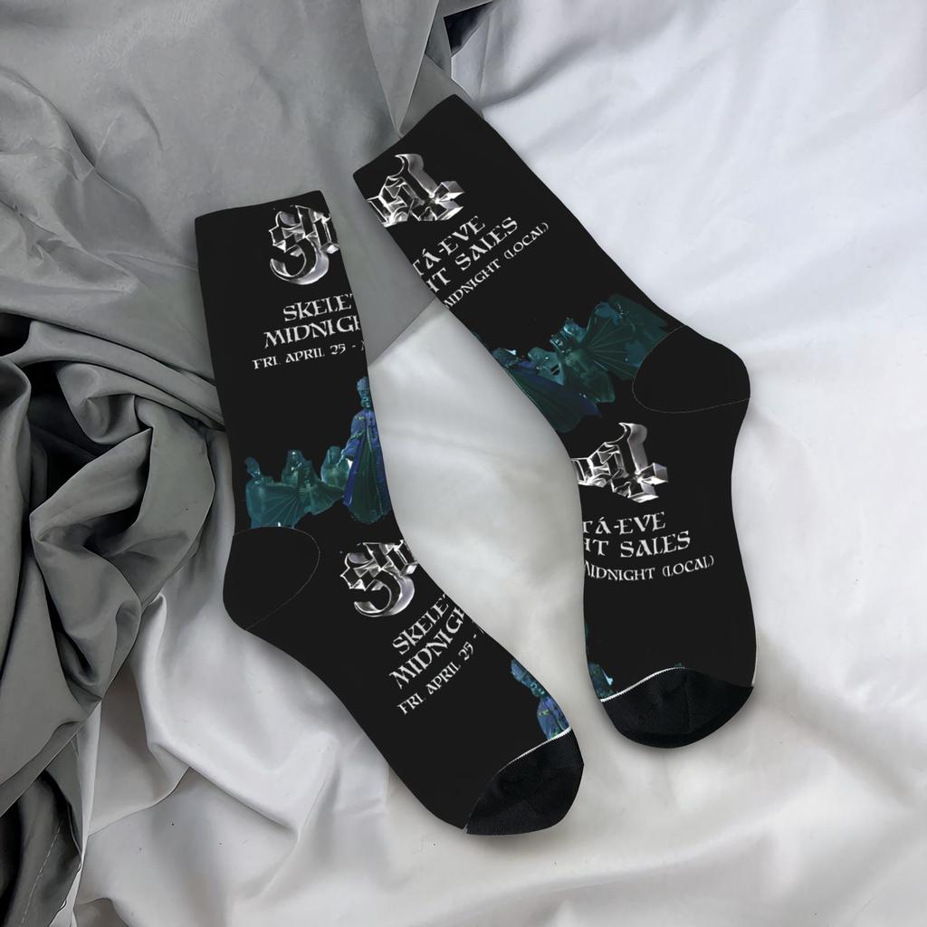 Ghost Band Cartoon Stockings Men's Socks High Quality Fashion Socks Autumn Outdoor Sports Non Slip Pattern Socks Gift