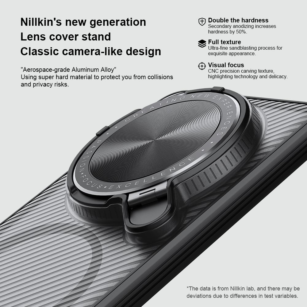 For Vivo X200 Ultra Phone Case Nillkin CamShield Prop Magnetic Clear Version Hard PC+TPU Shell Shockproof Back Cover