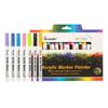 6/12/18/24 Colors 0.7mm Acrylic Paint Marker Pen Art Drawing Marker Graffiti Pen Waterproof