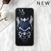 Чехол Samurai Oni Mask для Apple iPhone 11 13 14 12 Pro Max 7 8 XR X 6 5 5S SE 2022 13ProMax черный силиконовый чехол для телефона
