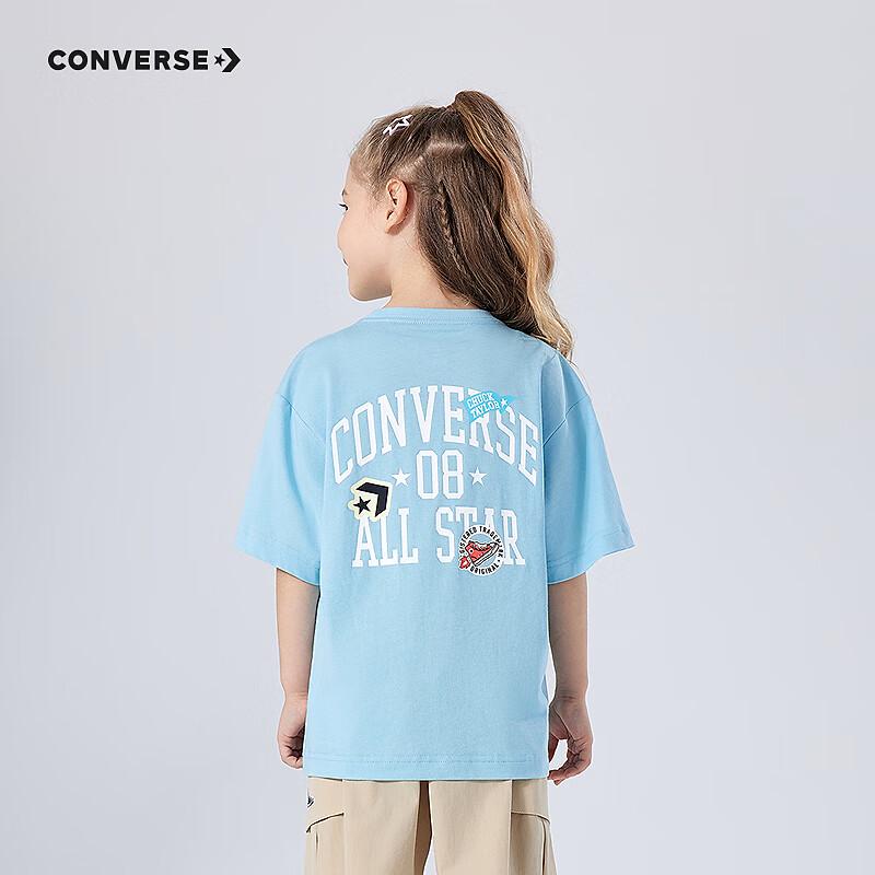 Converse Детская летняя футболка с коротким рукавом и круглым вырезом 2025