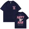 My Happy Hour Gym Edition Tshirt Unisex Pump Cover Oversized Gym Lover T Shirt Unisex Women Clothing Fashion Casual Cotton Tshirt