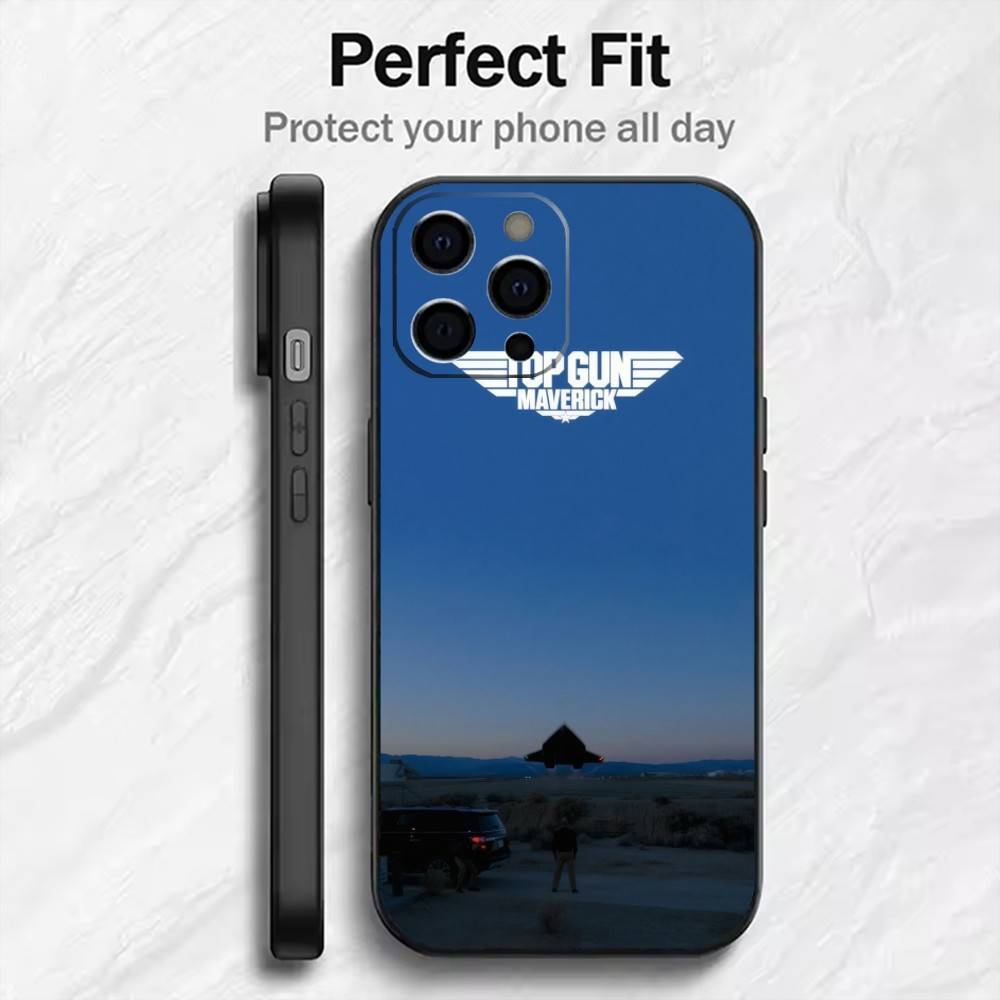 Чехол для телефона Top Gun 2 Истребители Для iPhone17,16,15,14,13,12 Plus,Max Мягкий Силиконовый Черный Чехол