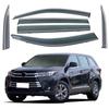 Дефлекторы окон для Toyota Highlander 15-21 с яркой окантовкой