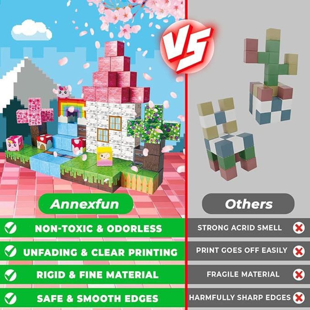 Магнитный блочный конструктор игрушка-пазл единорог